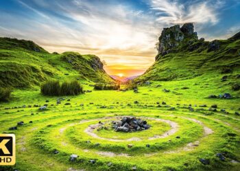 10 Hours Fantastic Views of Nature 4K with Relaxation Music