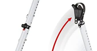 Master Lock Compact Door Stopper Folding Security Bar, Adjustable for Hinged and Sliding Doors, White, 270EC