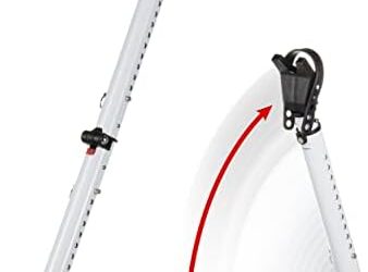 Master Lock Compact Door Stopper Folding Security Bar, Adjustable for Hinged and Sliding Doors, White, 270EC