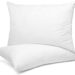 Nestl Toddler Pillow – Pack of 2 Baby Pillows – Organic Cotton Kids Pillow for Sleeping – Soft Kids Travel Pillow – Perfect Toddler Bed Pillow – 13 x 18 Inches,White