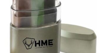 HME 3 Color Camo Face Paint “Mess-Free” Application Stick – Long-Lasting Easy-to-Use Concealment Makeup for Hunting
