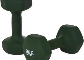 Amazon Basics Neoprene Coated Hexagon Workout Dumbbell Hand Weight