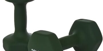 Amazon Basics Neoprene Coated Hexagon Workout Dumbbell Hand Weight