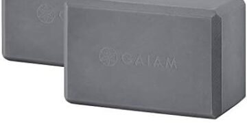 Gaiam Essentials Yoga Block (Set Of 2) – Supportive, Soft Non-Slip Foam Surface For Yoga, Pilates, Meditation