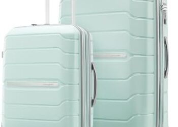 Samsonite Freeform Hardside Expandable with Double Spinner Wheels, 2-Piece Set (21/28), Mint Green