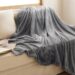 Bedsure Fleece Throw Blanket for Couch Grey – Lightweight Plush Fuzzy Cozy Soft Blankets and Throws for Sofa, 50×60 inches