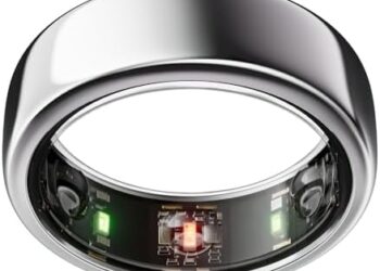 Oura Ring Gen3 Horizon – Silver – Size 6 – Smart Ring – Size First with Oura Sizing Kit – Sleep Tracking Wearable – Heart Rate – Fitness Tracker – 5-7 Days Battery Life