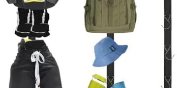 Hockey Drying Rack,Hockey Equipment Gear Drying Rack,Portable Sports Gear Organizer Hanging Straps with 5 Hooks,Ice Goalie Hockey Gifts For Boys Football Baseball Catcher.Outdoor Camping Must Haves