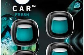 Febreze Unstopables Car Odor-Fighting Car Freshener Vent Clip Fresh Scent, 07 oz. Car Vent Clip, Pack of 4