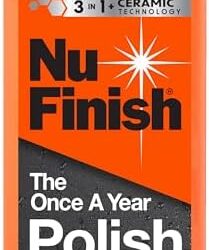 Nu Finish Car Polish and Sealant, Once A Year Car Polish, 16 Oz