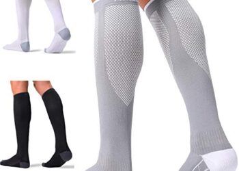 FITRELL 3 Pairs Compression Socks for Women and Men 20-30mmHg-Circulation Support Socks