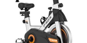 Exercise Bike, Stationary Bikes for Home Gym,Workout Bike With Belt Drive, Indoor Cycling Bike With Digital Display & Comfortable Seat Cushion, Sliver-C