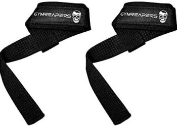 Gymreapers Lifting Wrist Straps for Weightlifting, Bodybuilding, Powerlifting, Strength Training, & Deadlifts – Padded Neoprene with 18 inch Cotton