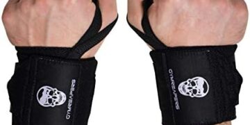 Gymreapers Weightlifting Wrist Wraps (IPF Approved) 18″ Professional Quality Wrist Support with Heavy Duty Thumb Loop – Best Wrap for Powerlifting Competition, Strength Training, Bodybuilding