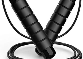 Jump Rope, Tangle-Free Rapid Speed Jumping Rope Cable with Ball Bearings for Women, Men, and Kids, Adjustable Steel Jump Rope Workout with Foam Handles for Fitness, Home Exercise & Slim Body