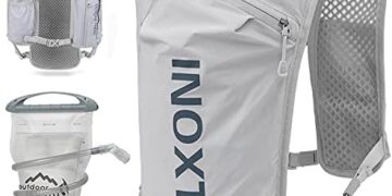INOXTO Running Hydration Vest Backpack,Lightweight Insulated Pack with 1.5L Water Bladder Bag Daypack for Hiking Trail Running Cycling Race Marathon for Women Men