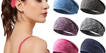 Women’s Workout Headbands Non Slip Sport Sweatbands Yoga Hairbands for Travel Fitness Athletic Elastic Moisture Wicking for Girls