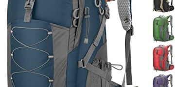 Maelstrom Hiking Backpack,Camping Backpack,40L Waterproof Hiking Daypack with Rain Cover,Lightweight Travel Backpack,Blue