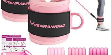 Ankle Resistance Bands, Ankle Bands for Working Out with Cuffs, Ankle Resistance Band, Glutes Workout Equipment, Butt Exercise Equipment for Women Legs and Glutes