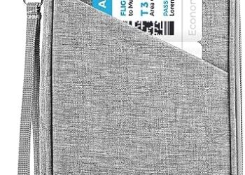 Passport Holder Family, Women Rfid Blocking Passport Wallet, Travel Essentials Premium Wallets, Waterproof Passport Holders Bag for Men Traveling, Travel Document Organizer Credit Cards Case